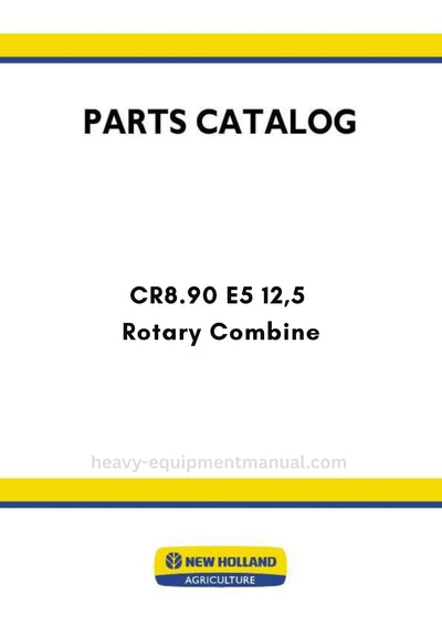 New Holland CR8.90 E5 12,5 Rotary Combine Parts Manual MY25
