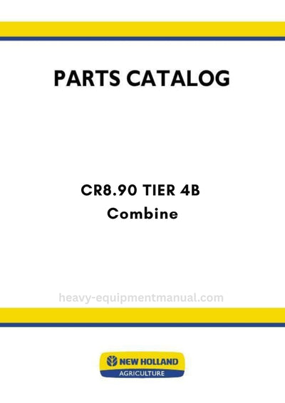 New Holland CR8.90 TIER 4B Combine Parts Manual
