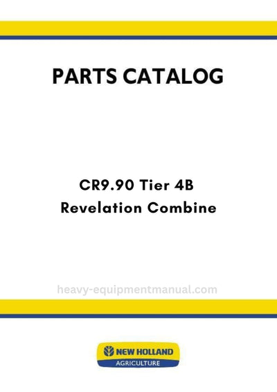 New Holland CR9.90 Tier 4B Revelation Combine Parts Manual