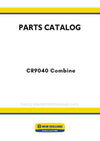 New Holland CR9040 Combine Parts Manual