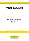 New Holland CR9080 Elevation Combine Parts Manual