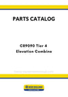 New Holland CR9090 Tier 4 Elevation Combine Parts Manual (NA)