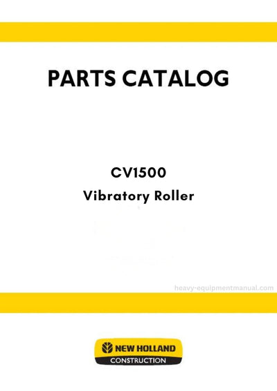 New Holland CV1500 Vibratory Roller Parts Manual