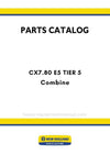 New Holland CX7.80 E5 TIER 5 Combine Parts Manual - (EMEA)