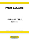 New Holland CX8.80 A5 TIER 5 Combine Parts Manual - (NAFTA)