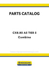 New Holland CX8.80 A5 TIER 5 Combine Parts Manual - (NAFTA)