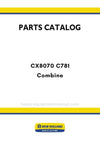 New Holland CX8070 C781 Combine Parts Manual
