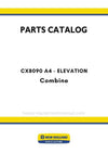 New Holland CX8090 A4 Elevation Combine Parts Manual