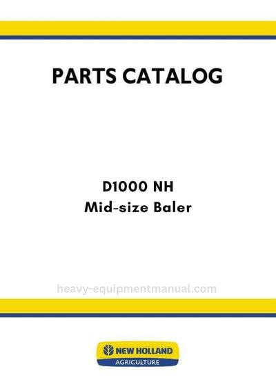 New Holland D1000 NH Mid-size Baler Parts Manual