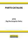 New Holland D710 Big Rectangular Baler Parts Manual (Belgium)