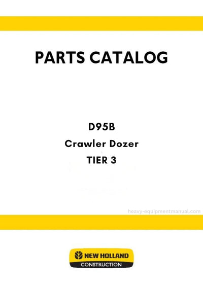 New Holland D95B TIER 3 Crawler Dozer Parts Manual