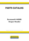 New Holland Duraswath 440HB Draper Header Parts Manual