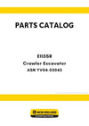 New Holland E115SR Crawler Excavator Parts Manual ASN YV04-03043