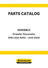 New Holland E200SRLC Crawler Excavator Parts Manual BTW LA04-01506 - LA04-01625