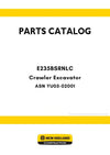 New Holland E235BSRNLC Crawler Excavator Parts Manual ASN YU05-02001