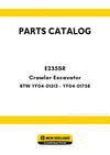 New Holland E235SR Crawler Excavator Parts Manual 