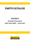 New Holland E235SRLC Crawler Excavator Parts Manual BTW YU04-00837 - YU04-01417