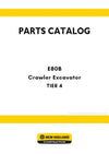 New Holland E80B TIER 4 Crawler Excavator Parts Manual