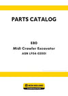 New Holland E80 Midi Crawler Excavator Parts Manual ASN LF04-02001