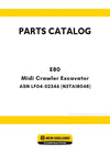 New Holland E80 Midi Crawler Excavator Parts Manual ASN LF04-02346 (N5TA18048)