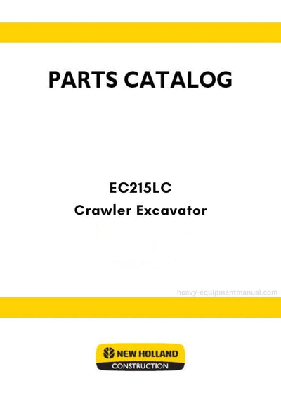 New Holland EC215LC Crawler Excavator Parts Manual