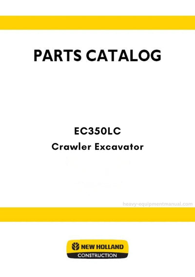 New Holland EC350LC Crawler Excavator Parts Manual