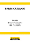 New Holland EC450 Crawler Excavator Parts Manual (SN: 750001-UP)
