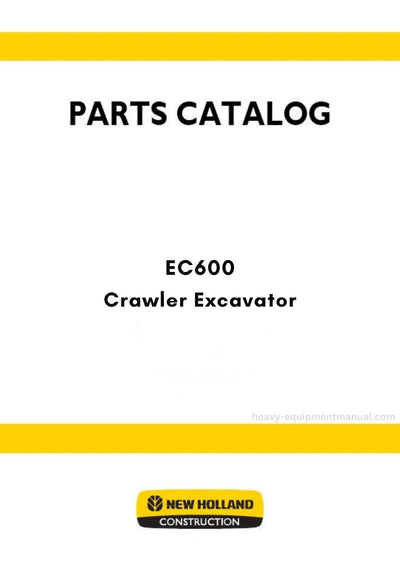 New Holland EC600 Crawler Excavator Parts Manual