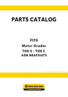 New Holland F170 Motor Grader Parts Manual TIER 0 - TIER 2 ASN N8AF01475