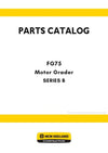 New Holland FG75 SERIES B Motor Grader Parts Manual