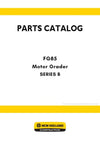 New Holland FG85 SERIES B Motor Grader Parts Manual