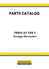 New Holland FR850 A2 TIER 2 Forage Harvester Parts Manual (NA)