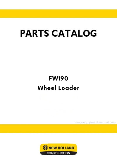 New Holland FW190 Wheel Loader Parts Manual