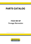 New Holland FX25 NH SP Forage Harvester Parts Manual