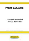 New Holland FX28 Self-propelled Forage Harvester Parts Manual