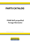 New Holland FX48 Self-propelled Forage Harvester Parts Manual