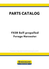 New Holland FX58 Self-propelled Forage Harvester Parts Manual