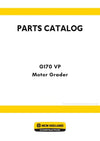 New Holland G170 VP Motor Grader Parts Manual (NA)