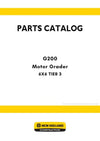 New Holland G200 6X6 TIER 3 Motor Grader Parts Manual (NA)