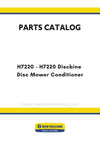 New Holland H7220 - H7220 Discbine Disc Mower Conditioner Parts Manual