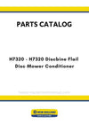 New Holland H7320 - H7320 Discbine Flail Disc Mower Conditioner Parts Manual