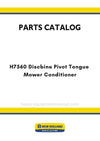 New Holland H7560 Discbine Pivot Tongue Mower Conditioner Parts Manual