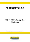 New Holland H8040 Nh Self-propelled Windrower Parts Manual