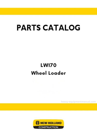 New Holland LW170 Wheel Loader Parts Manual
