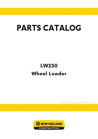 New Holland LW230 Wheel Loader Parts Manual