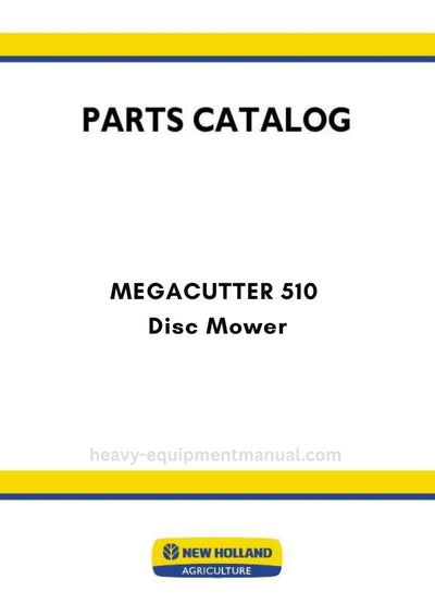 New Holland MEGACUTTER 510 Disc Mower Parts Manual