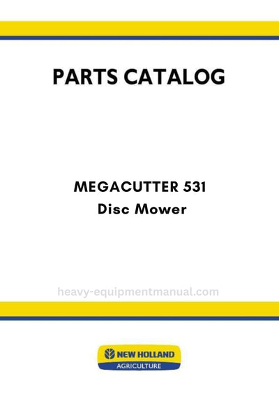 New Holland MEGACUTTER 531 Disc Mower Parts Manual 