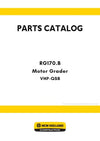 New Holland RG170.B VHP-QSB Motor Grader Parts Manual