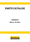 New Holland RG200.B Motor Grader Parts Manual - NEW CAB (BRAZIL)