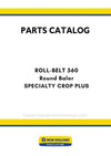 New Holland ROLL-BELT 560 SPECIALTY CROP PLUS Round Baler Parts Manual